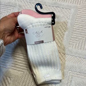 CALIA - Soft Knit Crew Low Scrunch Socks